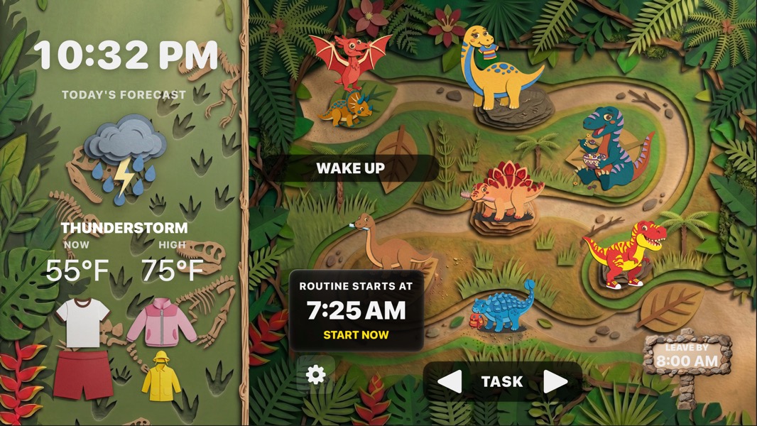 Prehistoric Dino Theme Preview in The Morning Map