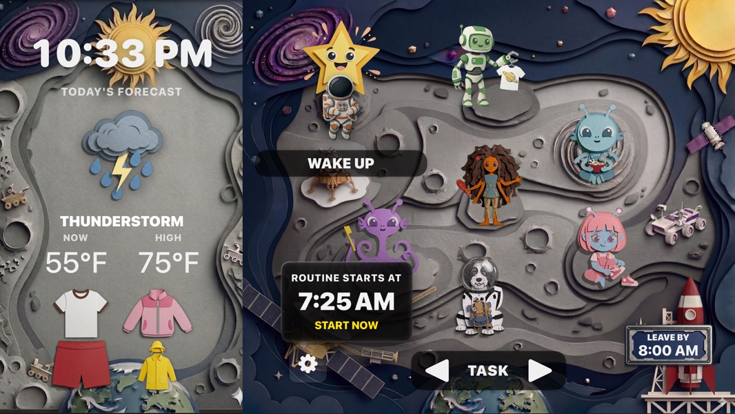 Lunar Space Theme Preview in The Morning Map