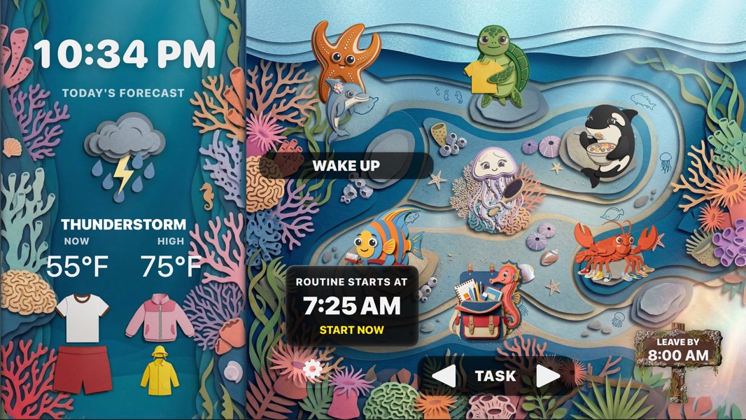 Ocean Explorer Theme Preview in The Morning Map